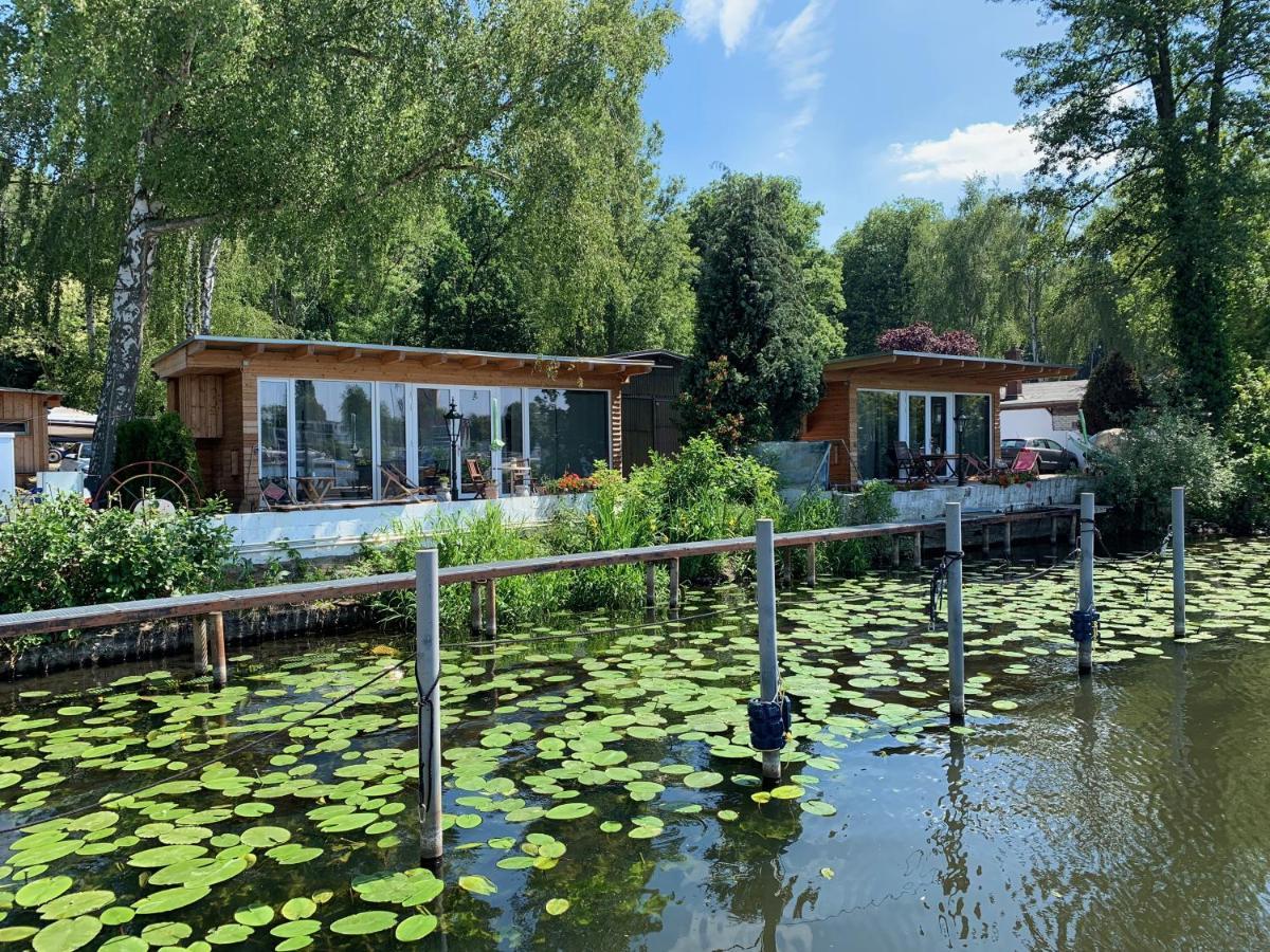 Tiny House Oder Ferienwohnung Auf Der Sunset Marina Berlin Luaran gambar